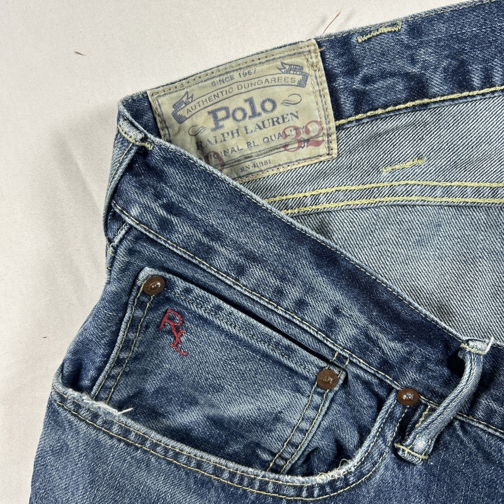 Polo Ralph Lauren Jeans Mens 40x32 Blue Hampton Straight Leg Authentic Dungarees